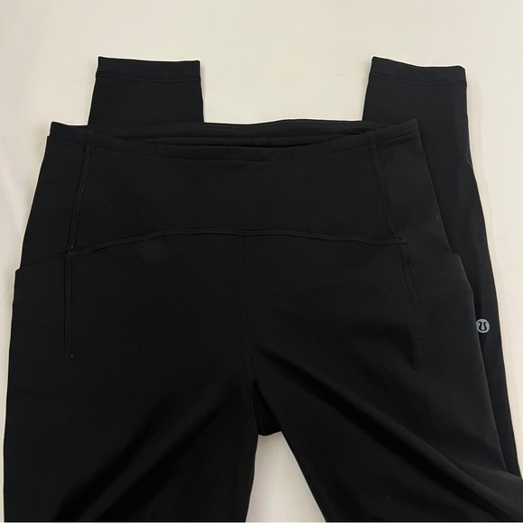 Lululemon Swift Speed High Rise Tight 28” Black Side Pockets Size 10 - Picture 4 of 8